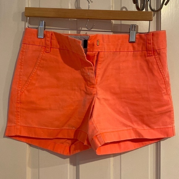 J. Crew Pants - J. Crew Chino neon shorts Size 4